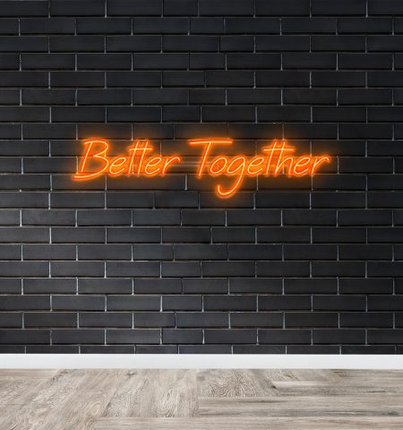 Better together Orange Neon
